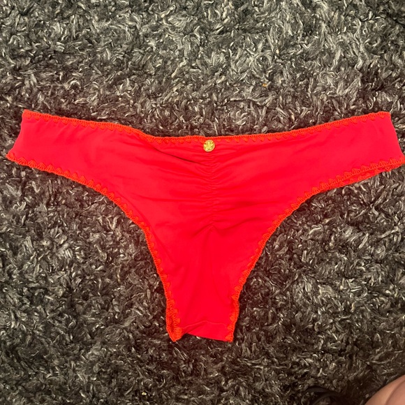 Black and Red Triangle Bikini Set - Picture 2 of 2